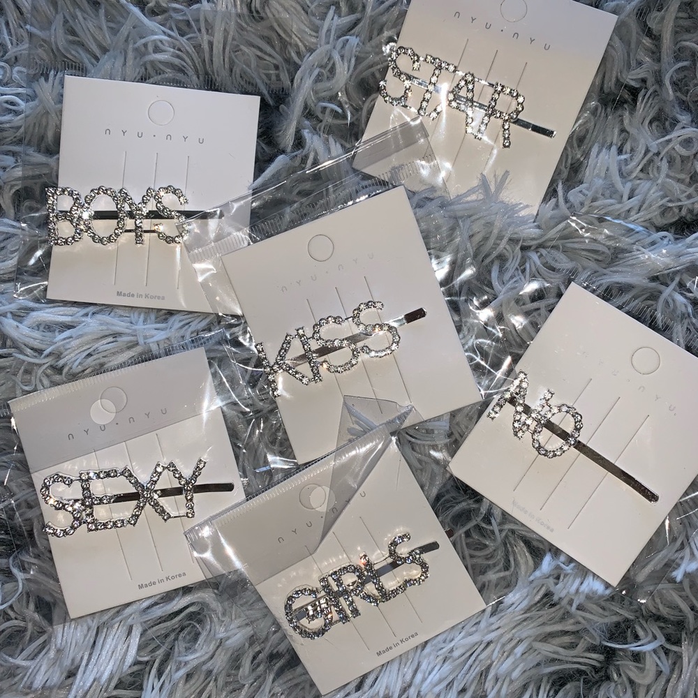 Rhinestone Hair Clips